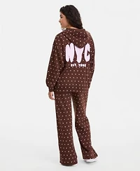 Rebel Veil Zippered Hoodie Wide Leg Pants