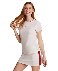 Reebok Women's Short-Sleeve Crewneck Fitted T-Shirt