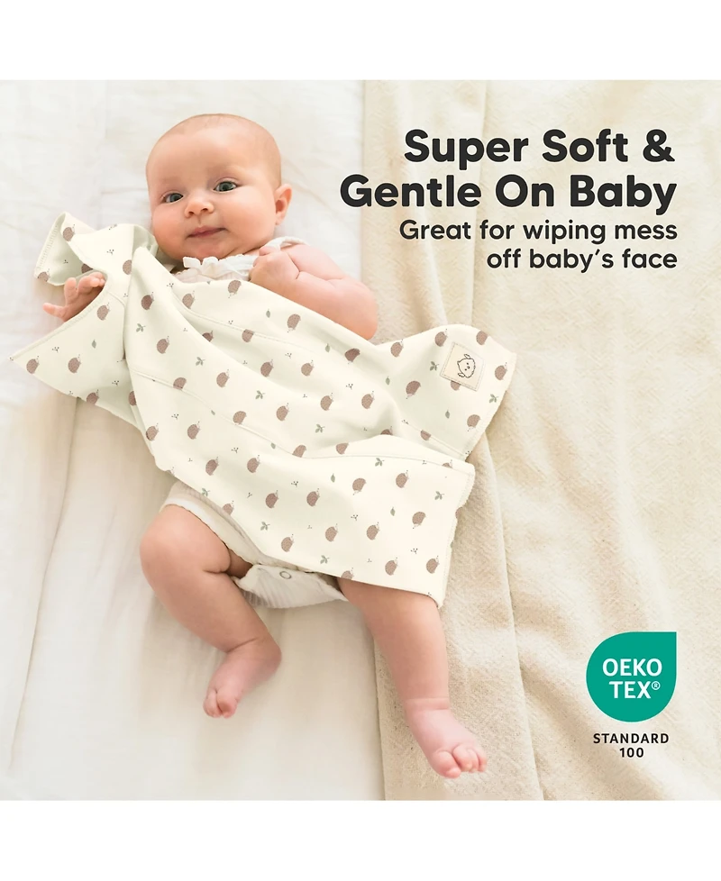 KeaBabies 6pk Shea Baby Burp Cloths for Boys and Girls, Burping Babies, Newborn