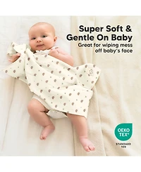 KeaBabies 6pk Shea Baby Burp Cloths for Boys and Girls, Burping Babies, Newborn
