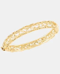 lonna & lilly Puffy Filigree Bangle Bracelet