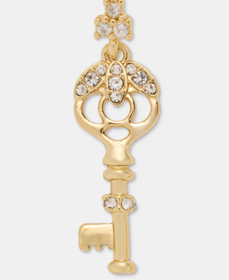 Marchesa Pave Key Drop Earrings
