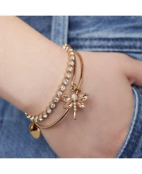 Alex and Ani Crystal Dragonfly Bangle