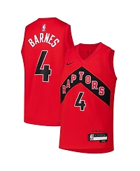 Nike Big Boys and Girls Scottie Barnes Red Toronto Raptors Swingman Icon Edition Jersey
