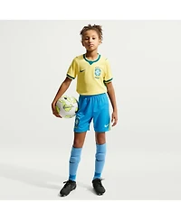 Nike Big Boys and Girls Blue Brazil National Team 2026 Home Stadium Replica Shorts