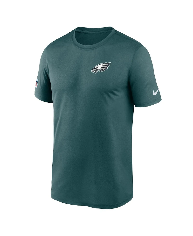 Nike Men's Teal Philadelphia Eagles Sideline Legend Small Logo Dri-fit T-Shirt