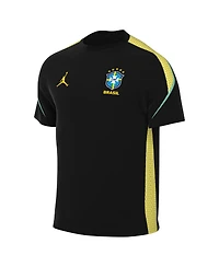 Jordan Men's Black Brazil National Team Dri-fit Drill Top