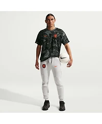 Nike Men's Gray Netherlands National Team Allover Print T-Shirt