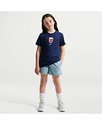 Nike Big Boys and Girls Blue Norway National Team Crest T-Shirt
