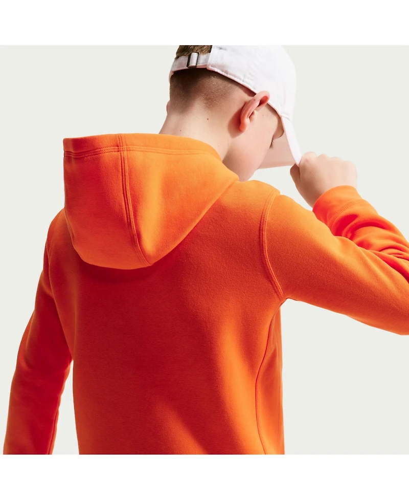 Nike Big Boys and Girls Orange Netherlands National Team Club Hoodie