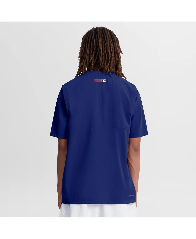 Nike Men's Royal Texas Rangers Authentic Collection Dri-fit Quarter-Zip Windshirt
