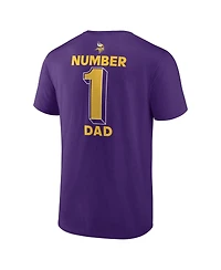 Logo Athletic Men's Logo Athletic Purple Minnesota Vikings 1 Dad Jersey T-Shirt