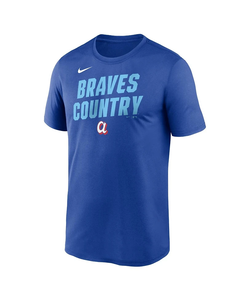 Nike Men's Royal Atlanta Braves 2026 City Connect Team Phrase Script Dri-fit T-Shirt