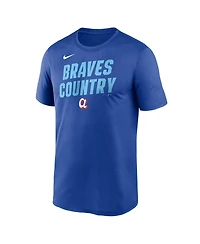 Nike Men's Royal Atlanta Braves 2026 City Connect Team Phrase Script Dri-fit T-Shirt