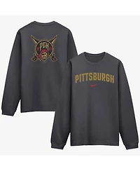 Nike Men's Anthracite Pittsburgh Pirates 2026 City Connect Club 2-Hit Sweatshirt