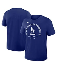 Nike Men's Royal Los Angeles Dodgers Authentic Collection Early Work Tri-Blend Dri-fit T-Shirt