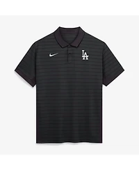 Nike Men's Los Angeles Dodgers Authentic Collection Striped Victory Dri-fit Polo Shirt
