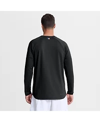 Nike Men's Black New York Mets Authentic Collection Raglan Dri-fit Sweatshirt