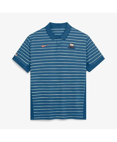 Nike Men's Blue Milwaukee Brewers 2026 City Connect Authentic Collection Striped Victory Dri-fit Polo Shirt