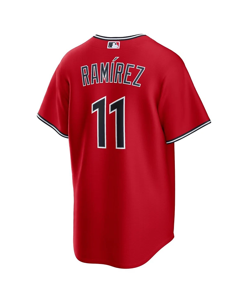 Nike Men's Jose Ramirez Red Cleveland Guardians Alternate Replica Jersey