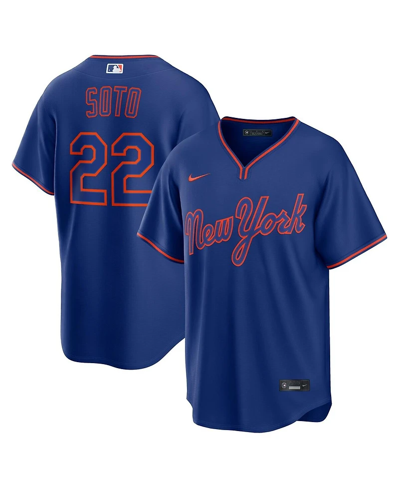 Nike Men's Juan Soto Royal New York Mets Alternate Replica Jersey