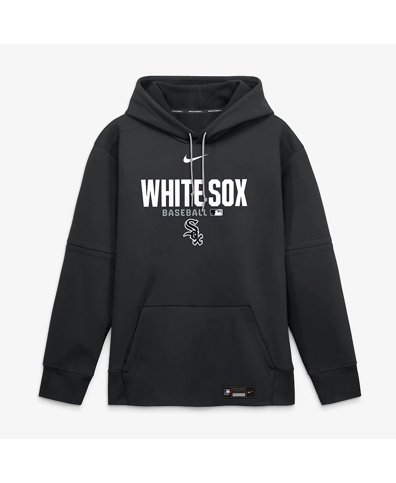 Nike Men's Black Chicago White Sox Authentic Collection Therma-fit Hoodie