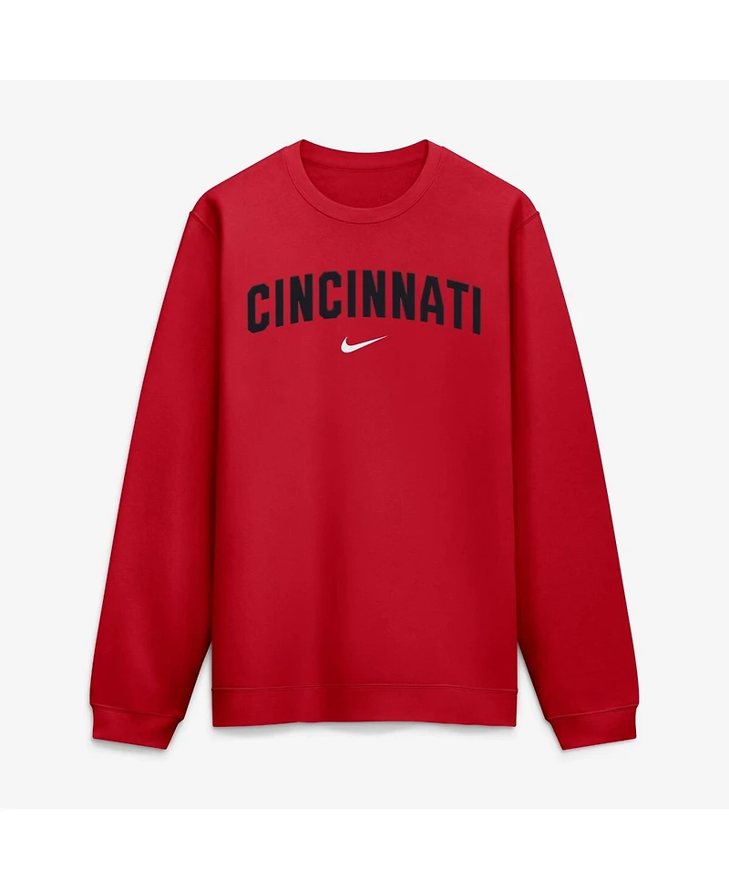 Nike Men's Red Cincinnati Reds 2026 City Connect Club 2-Hit Sweatshirt