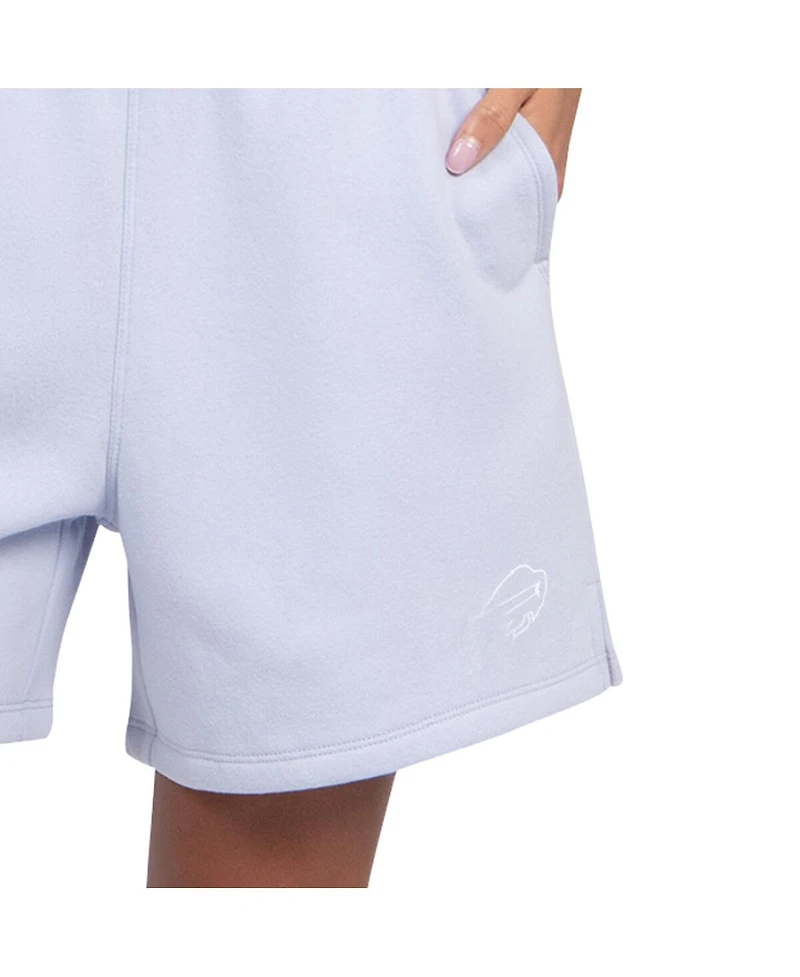 Starter Women's Pastel Blue Buffalo Bills Travel Pastels Fleece Shorts