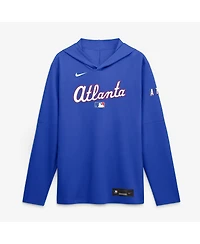 Nike Men's Light Blue Atlanta Braves 2026 City Connect Dri-fit Long Sleeve Hooded T-Shirt