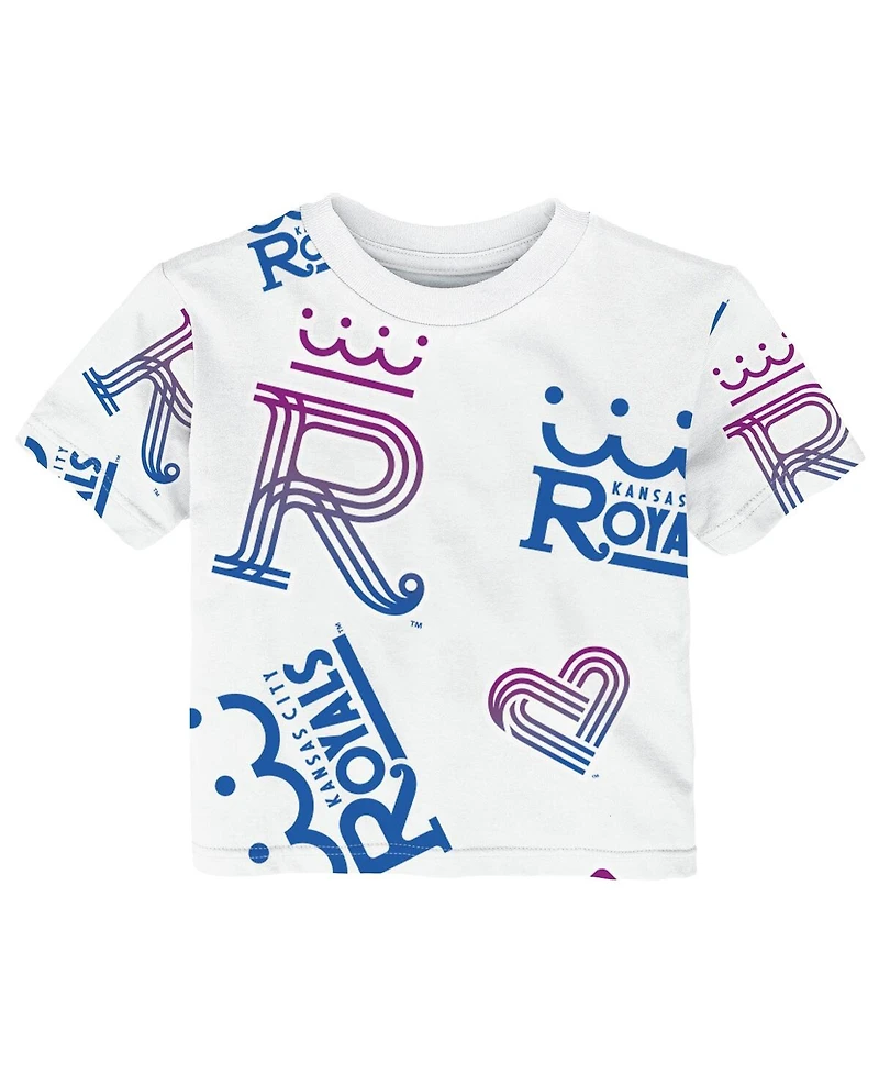 Outerstuff Toddler White Kansas City Royals 2026 Connect Game Day T-Shirt