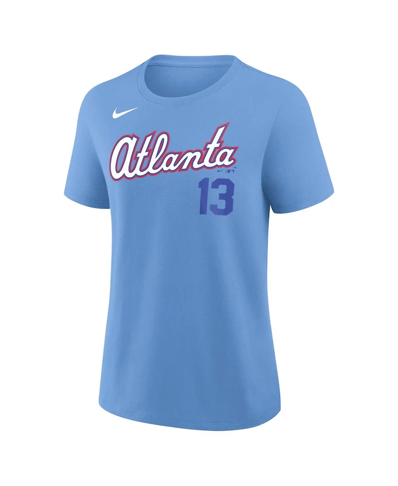 Nike Women's Ronald Acuna Jr. Light Blue Atlanta Braves 2026 City Connect Name Number T-Shirt