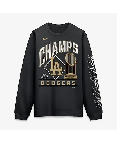 Nike Men's Black Los Angeles Dodgers 2026 Gold Collection Fleece Pullover Sweatshirt
