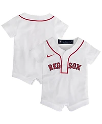 Nike Baby Boys and Girls White Boston Red Sox Home Replica Romper Jersey