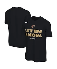 Nike Men's and Women's Black Cleveland Cavaliers 2026 Nba Playoffs Mantra T-Shirt