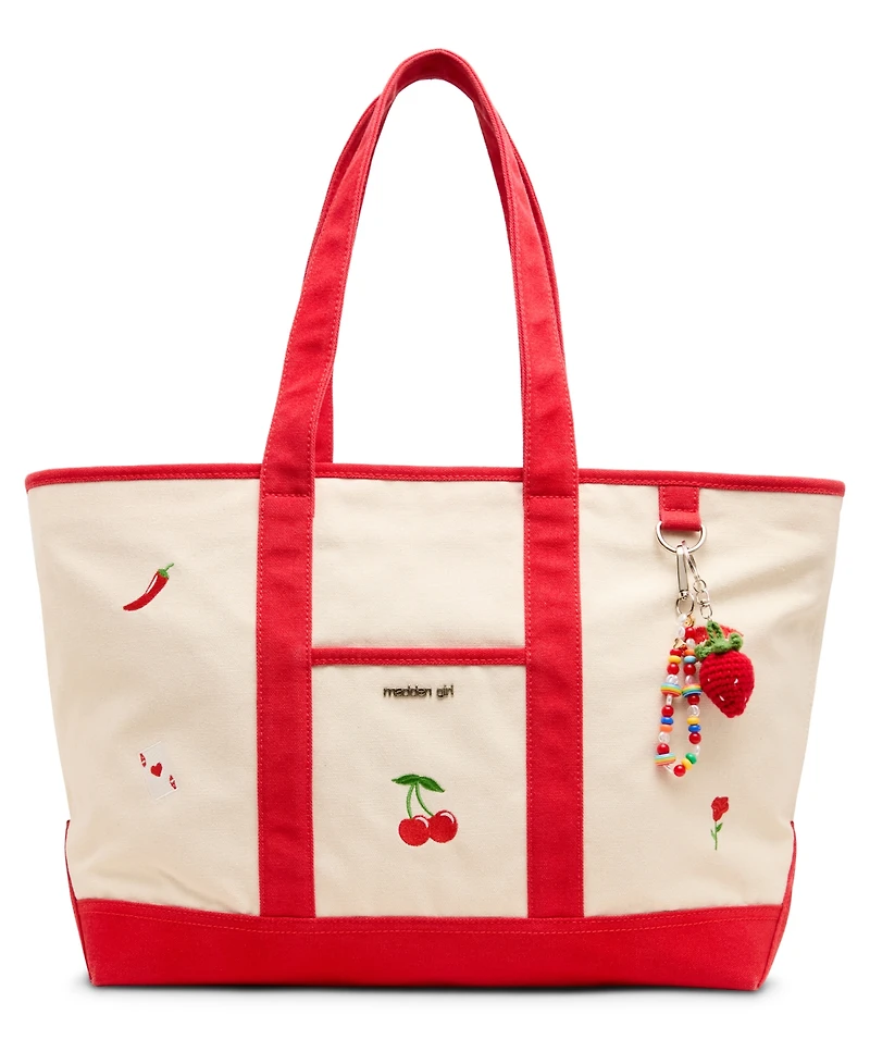 Madden Girl Romain Extra-Large Canvas Tote Handbag