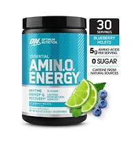 Optimum Nutrition, Essential Amino Energy, Powder, Blueberry Mojito, 30 Servings