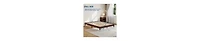 Homfan Sturdy and Noise-Free Support - Wooden Platform Bed Frame - 9 Inch Strong Slatted Base - Easy Assembly