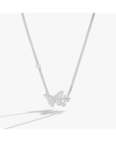 Alex and Ani Glass Butterfly Inline Necklace