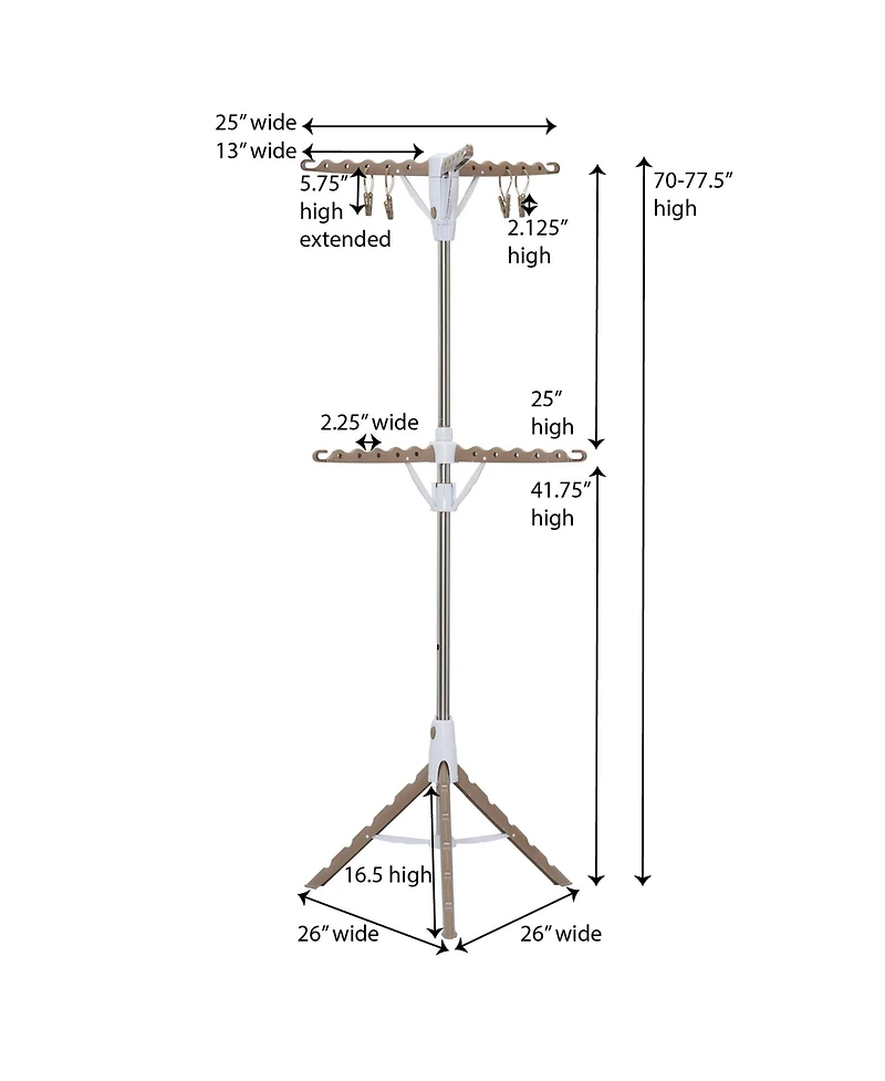 Household Essentials 2 Tier Tripod Clothes Drying Rack