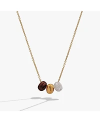 Alex and Ani Coffee Bean 'Happiness, Wealth, Health' Engraved Pendant Necklace