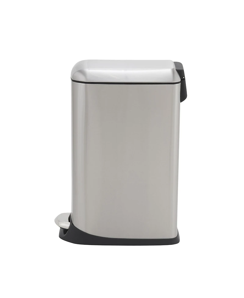 Household Essentials Slim Trash Can, 20 Liter/5 Gallon, Small Stainless Steel Trash Can