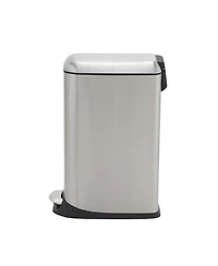 Household Essentials Slim Trash Can, 20 Liter/5 Gallon, Small Stainless Steel Trash Can