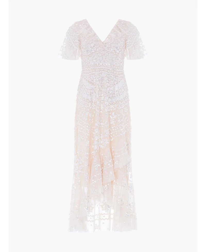 Needle & Thread Women's Anais Sequin Frill Ankle Gown