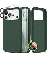 Gonez Magnetic for iPhone 17 Pro Max Case, Compatible with MagSafe Liquid Silicone Anti-Scratch Shockproof Protective Phone Case