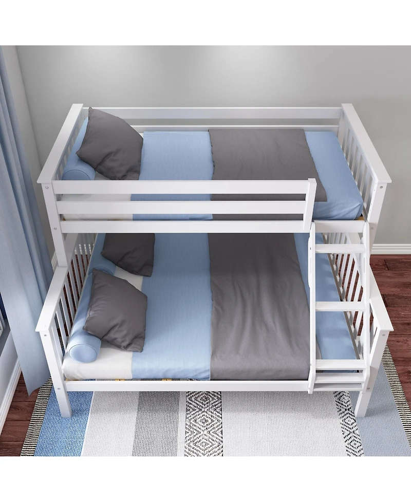 Max & Lily Solid Wood Twin Xl over Queen Bunk Bed for Kids