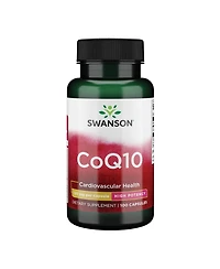 Swanson CoQ10 120 mg Heart and Cardiovascular Health, Energy Support, Maintains Coenzyme Q10 Levels, 100 Capsules