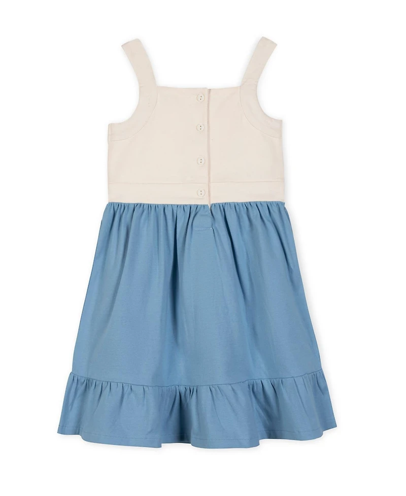 Hope & Henry Toddler Girls and Organic Knit Tank Sundress with Flounce