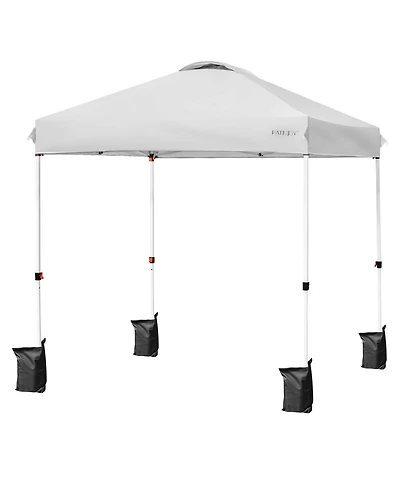 Sugift 6.6 x 6.6 Feet Outdoor Pop Up Camping Canopy Tent with Roller Bag