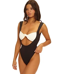 Beach Bunny Swimwear Women's Anchor Skimpy One-Piece Swimsuit