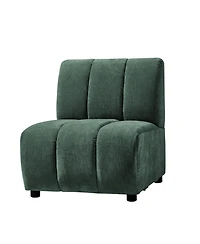 Hulala Home Shalon 28 inches Modern 1-Piece Chenille Channel Tufted Sofa